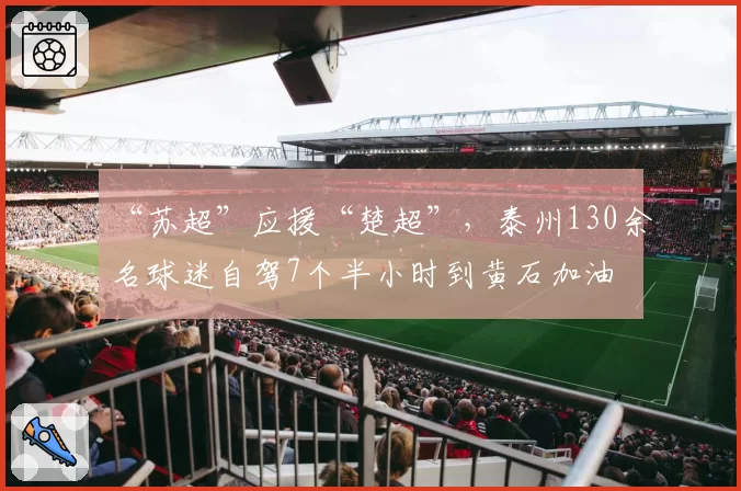 “苏超”应援“楚超”,泰州130余名球迷自驾7个半小时到黄石加油