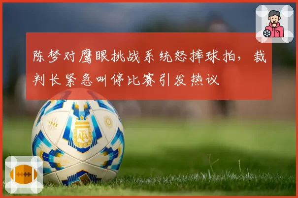 陈梦对鹰眼挑战系统怒摔球拍，裁判长紧急叫停比赛引发热议